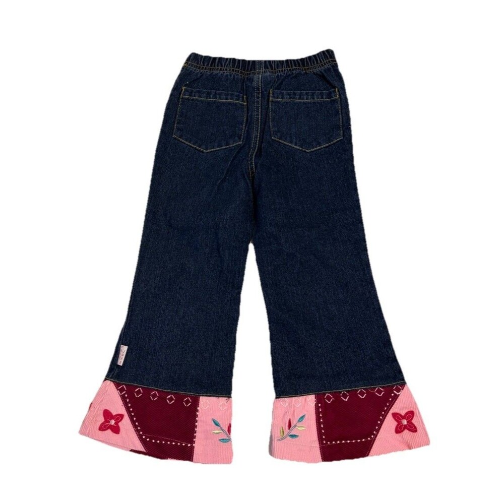 Mary Jane By Buster Brown Girls 4T Blue Jeans Corduroy Bottoms Hippie 60’s New